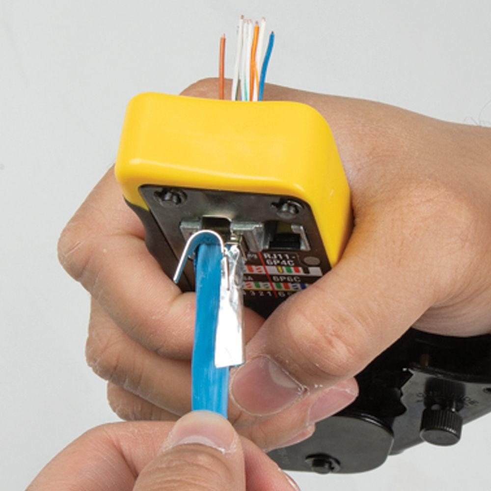 Klein Tools VDV826-705 Pass-Thru Modular Data Plugs, RJ45-CAT6A, Shielded (STP), 50-Pack