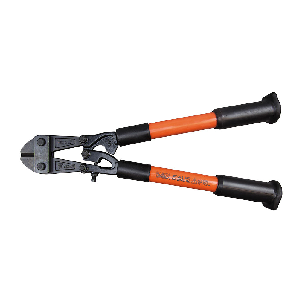 Klein Tools 63118 Bolt Cutter, Fiberglass Handles, 18-Inch