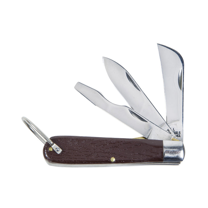 Klein Tools 1550-6 3 Blade Pocket Knife with Screwdriver
