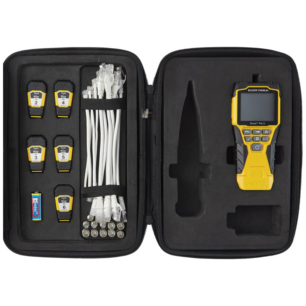 Klein Tools VDV501-853 Scout® Pro 3 Tester with Test + Map Remote Kit