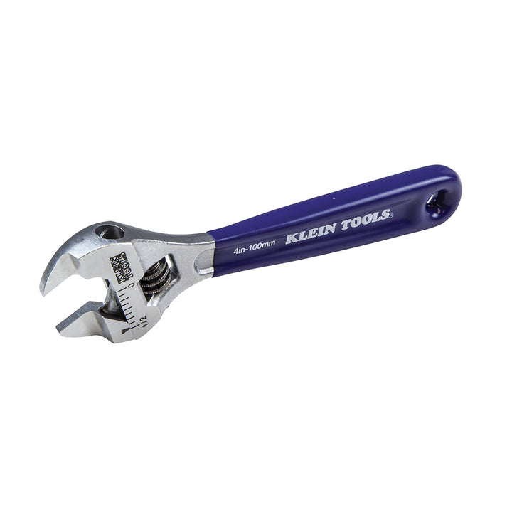 Klein Tools D86932 Slim-Jaw Adjustable Wrench, 4"