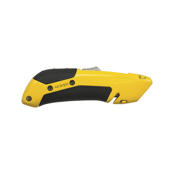 Klein Tools 44136 Utility Knife, Self-Retracting, Rubber Handle for No-Slip Grip