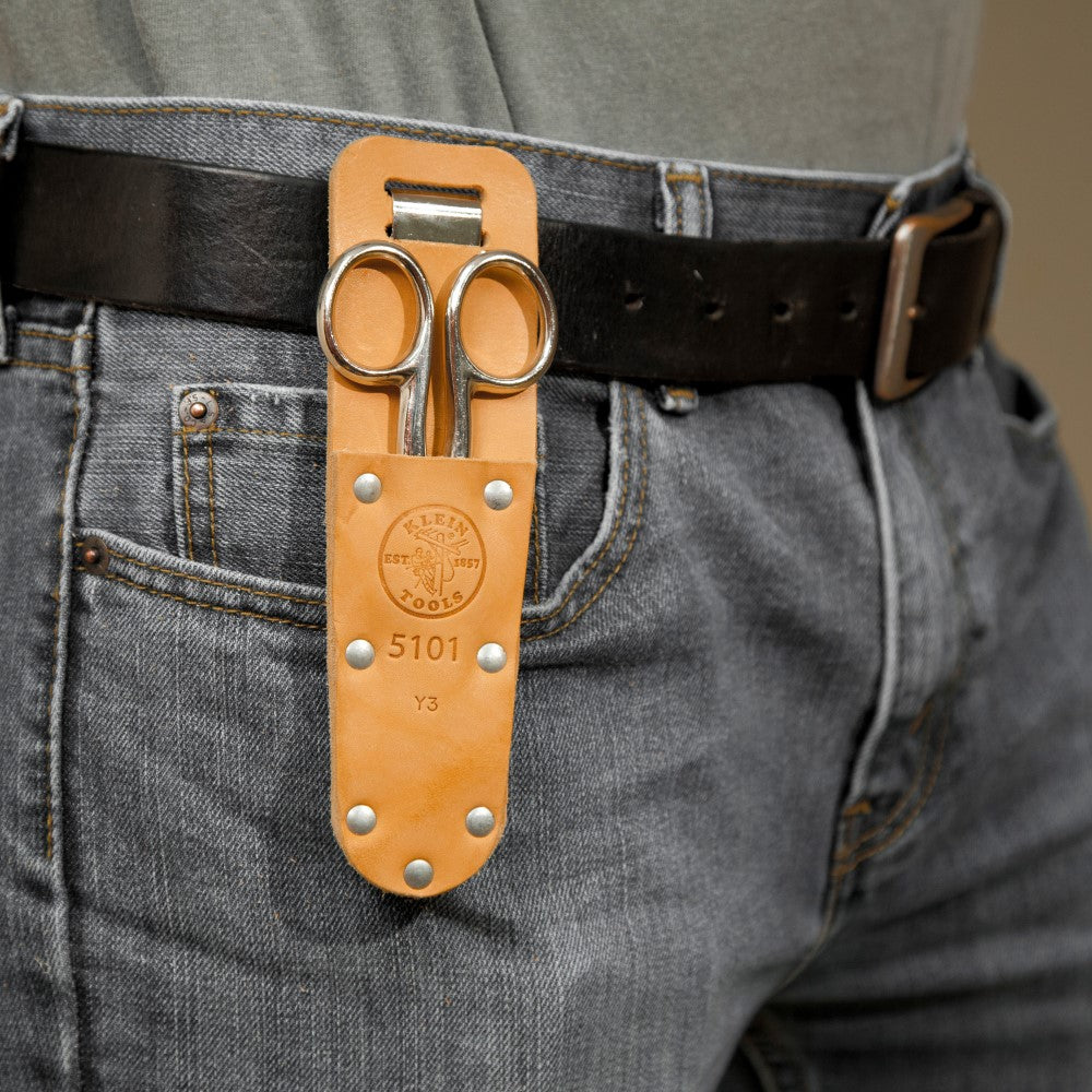 Klein Tools 2100-7 Electrician Scissors for Home Theater, Datacom, Telecom, Cuts, Crimps, Strips, Nickel Plated