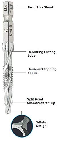 Ideal Electrical 36-600 8-Piece SmoothStart Drill Tap Kit