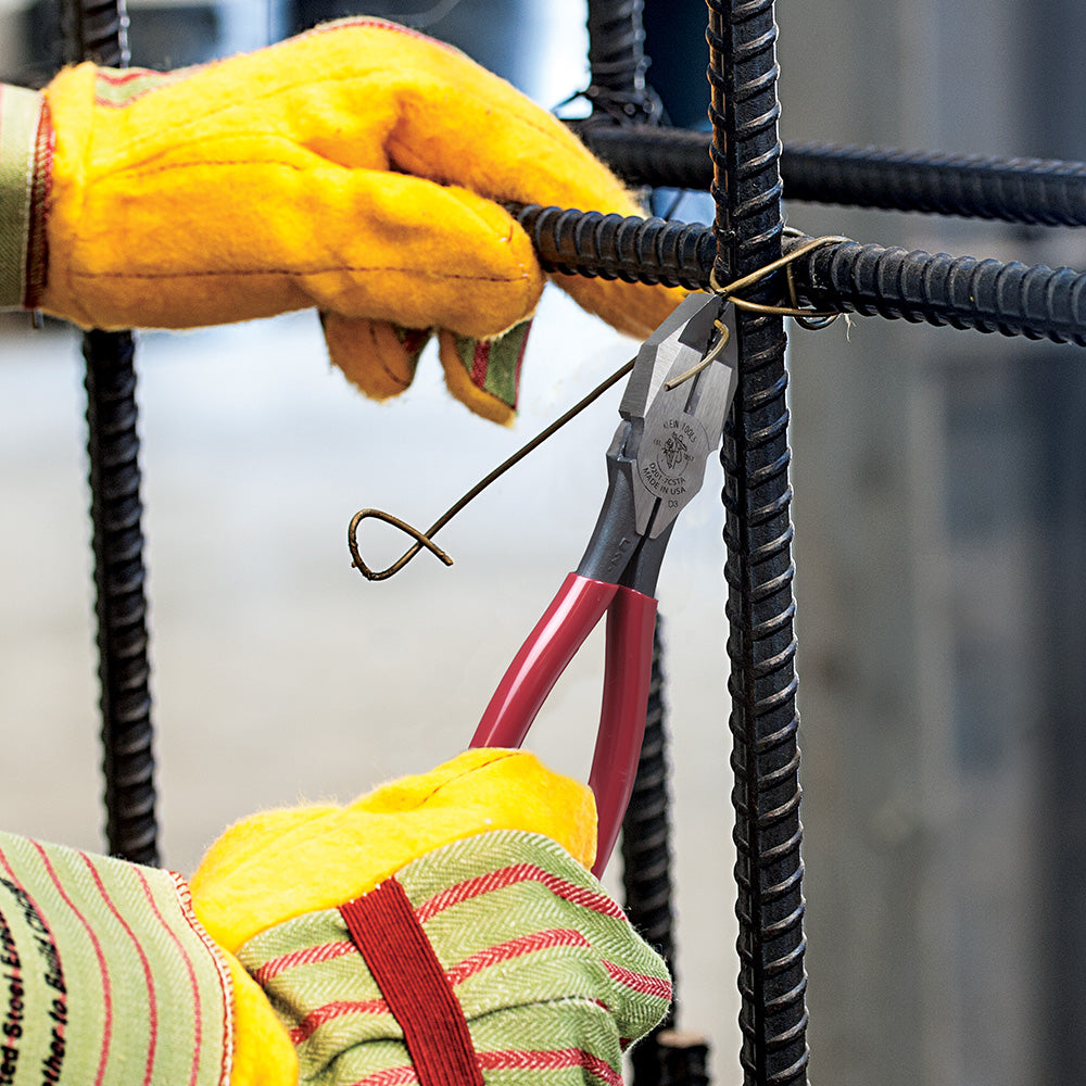 Klein Tools D201-7CSTA Ironworker's Pliers, Aggressive Knurl, 9"