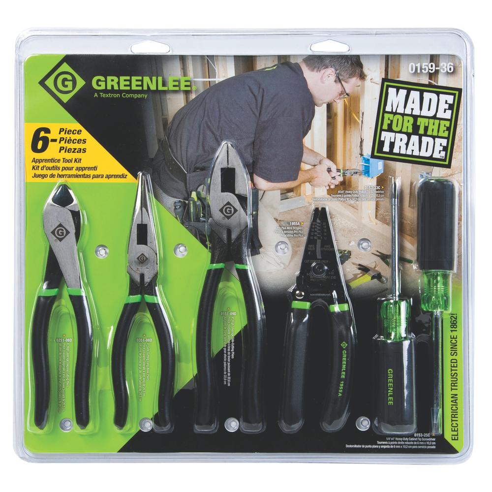Greenlee 0159-36 Hand Tool Kit, 6 Pieces