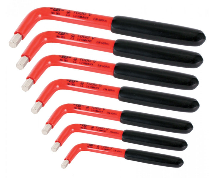 Wiha Tools 13691 Insulated Metric Hex L - Key Set, 7 Pices