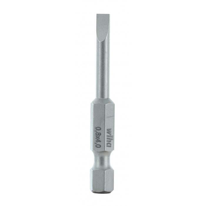 Wiha Tools 74010 Slotted Bit 4.0 x .8 - 50mm - 10 Pack