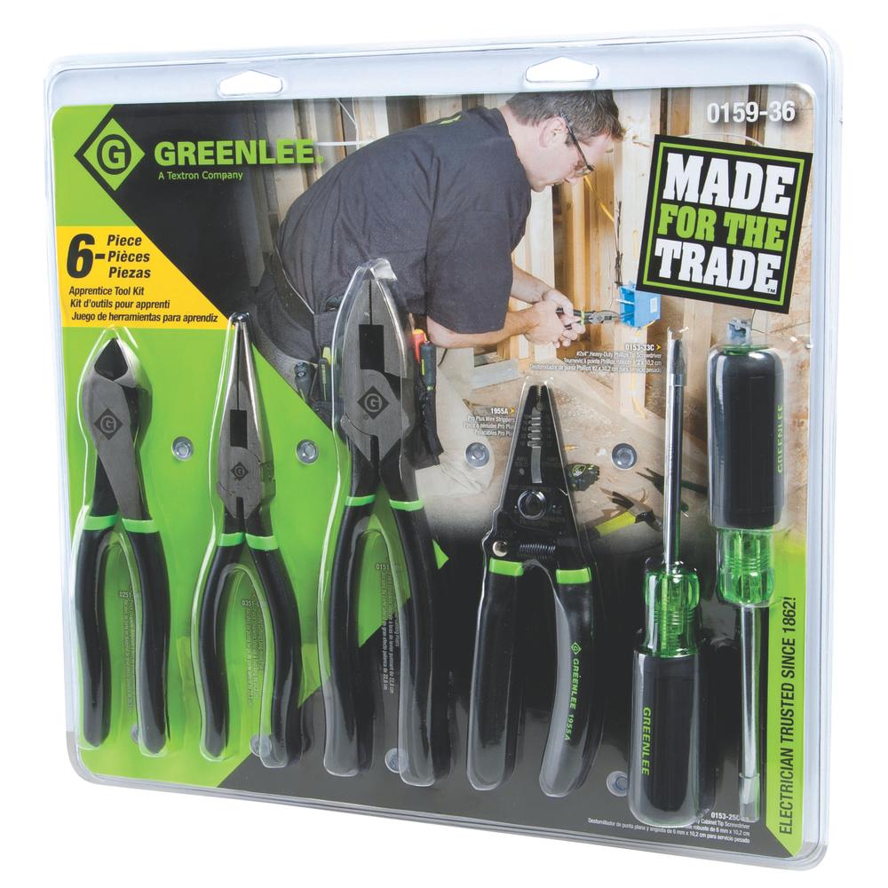 Greenlee 0159-36 Hand Tool Kit, 6 Pieces
