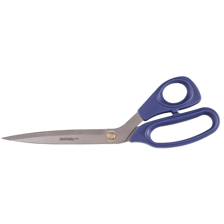 Heritage Cutlery 7312 12'' SS Bent Trimmer / Extra Large Plastic Ambidextrous Handles