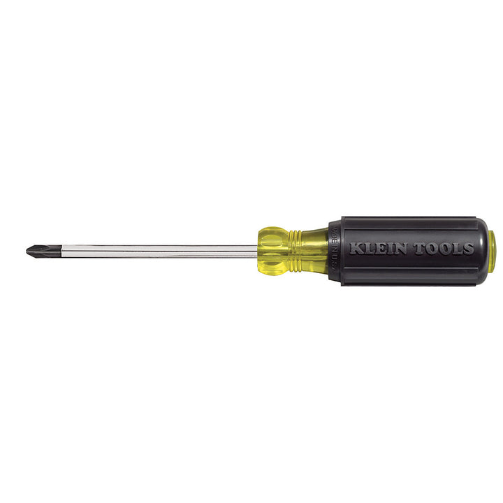 Klein Tools 603-4 Screwdriver, #2 Phillips Tip that is Precision Machined, with Cushion Grip, 8-Inch