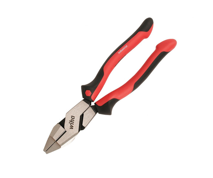 Wiha Tools 30940 Industrial SoftGrip High Leverage NE Lineman's Pliers, 9.5"