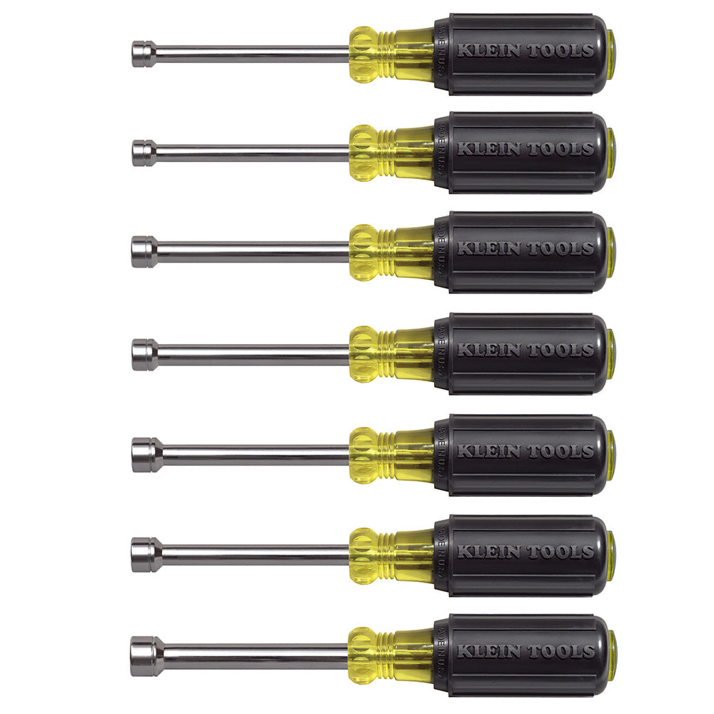 Klein Tools 65160 Metric Nut Driver Set, 3-Inch Shafts, 7-Piece