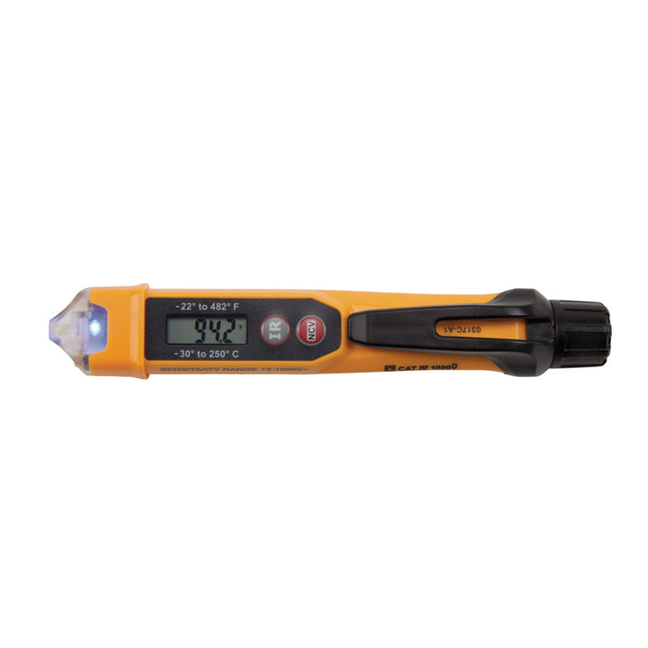 Klein Tools NCVT-4IR Non-Contact Voltage Tester with Infrared Thermometer Tests AC Voltage and IR Temperature