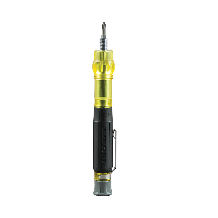 Klein Tools 32614 Screwdriver, Precision Electronics 4-in-1 Pocket Screwdriver