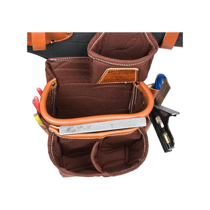 Occidental Leather 9855 Adjust-to-Fit Fat Lip Tool Bag Set - Cafe