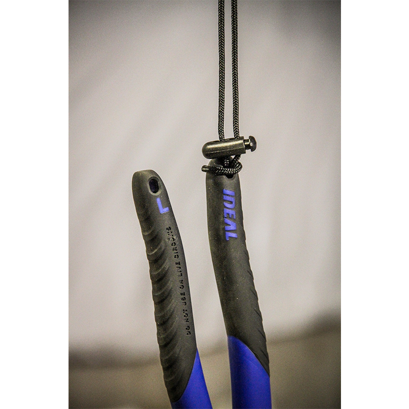 Ideal 30-3435 Smart-Grip Side-Cutting Plier, Plier Handles, 9-1/2" Length, New England Nose High-Leverage with Crimping Die