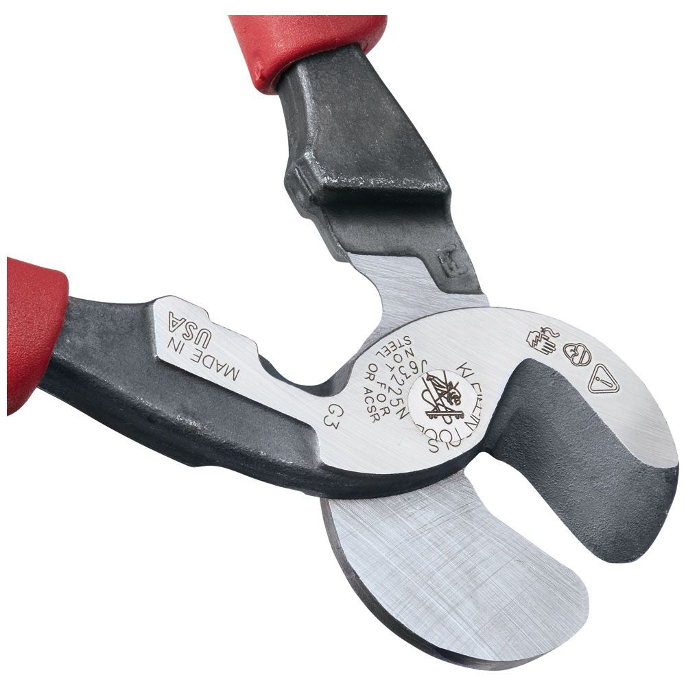 Klein Tools J63225N Journeyman High-Leverage Wire Cable Cutter and Stripper for Cutting  Aluminum, Soft Copper and Communications Cable