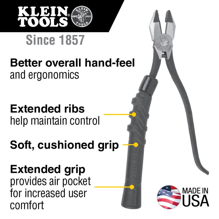 Klein Tools M200ST Comfort Grip Kit for Slim-Head Ironworker's Pliers, 2-Pack