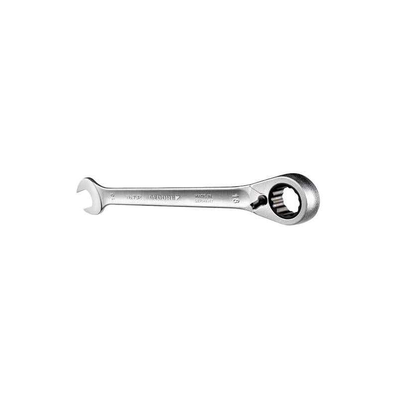 Gedore 2297310 Combination Ratchet Spanner, Reversible, 14 mm