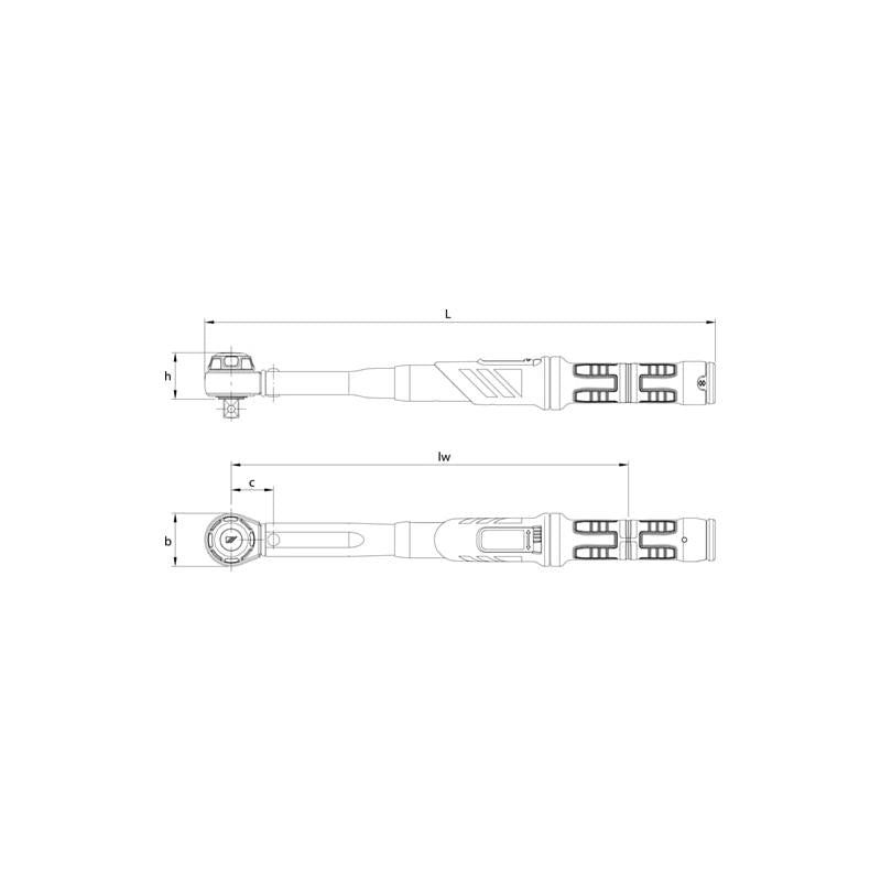 Gedore 2641275 Torque wrench DREMASTER K 3/4 Inch , 110-550 Nm