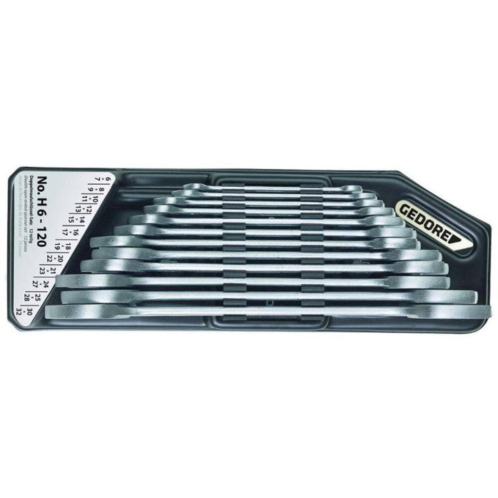 Gedore 6079750 H 6-120 Double Open Ended Spanner Set 12 Pcs 6-32 mm