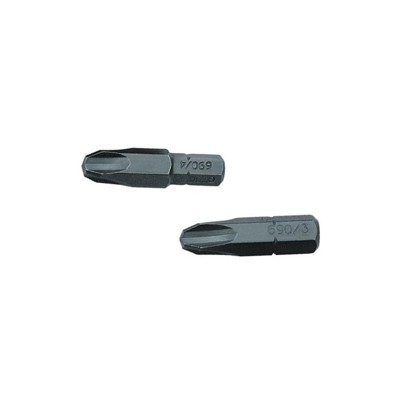 Gedore 6541400 Screwdriver Bit 1/4 Inch Drive , Value pack 10- Piece , PH 2 L