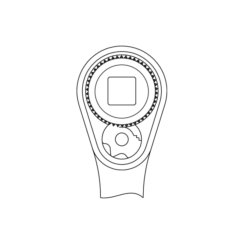 Gedore 1556800 Reversible Ratchet 3/8 Inch 200 mm