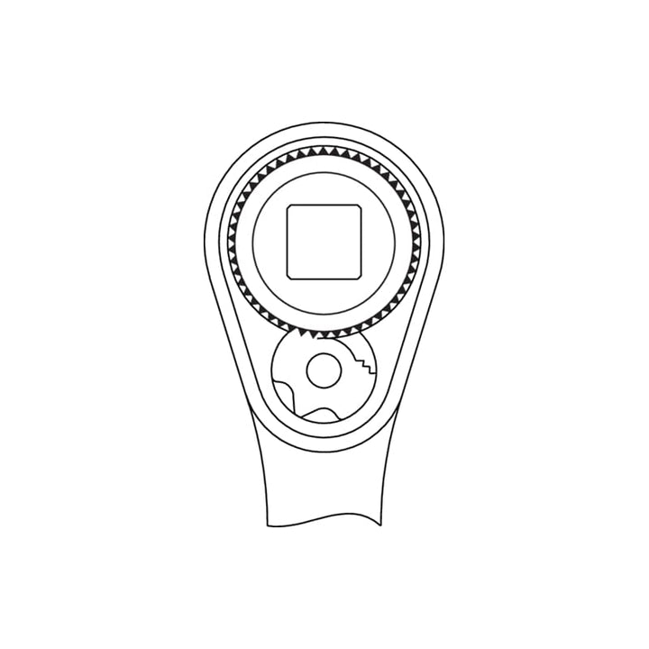 Gedore 1556800 Reversible Ratchet 3/8 Inch 200 mm