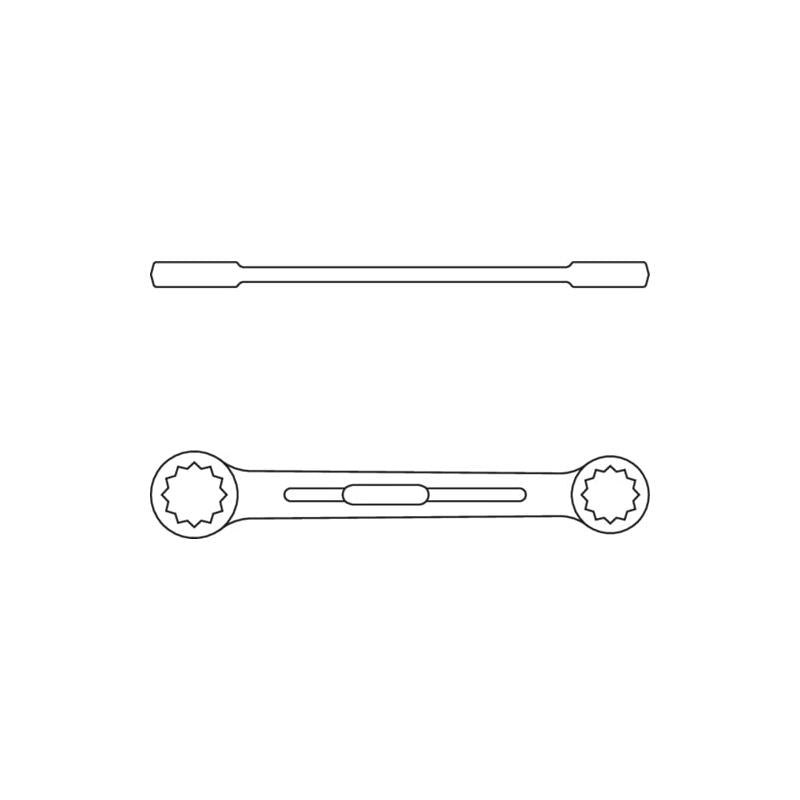 Gedore 6054330 Flat ring spanner 13x17 mm