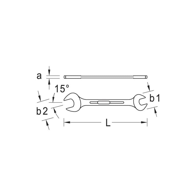 Gedore 6068120 Double Open Ended Spanner 30x32 mm