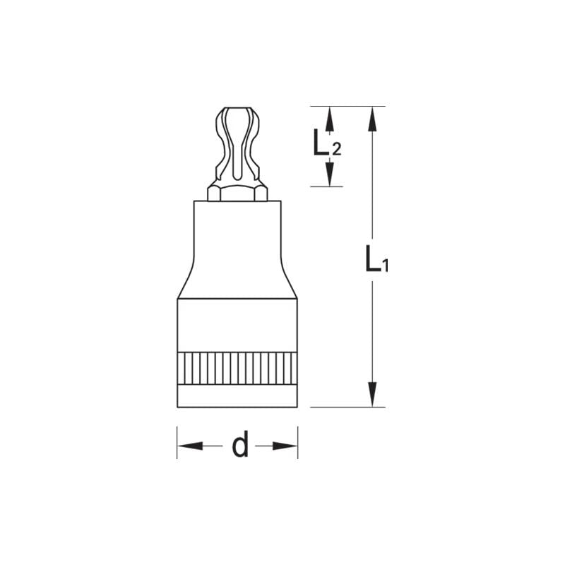 Gedore 6120730 Screwdriver Bit Socket 1/4 Inch TORX® T30