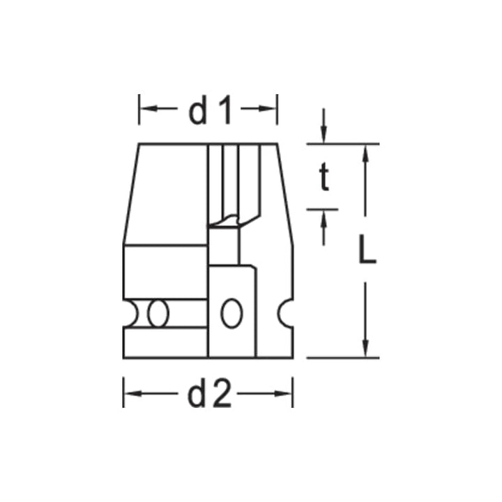 Gedore 6223890 Impact socket 1/2" TORX® E24