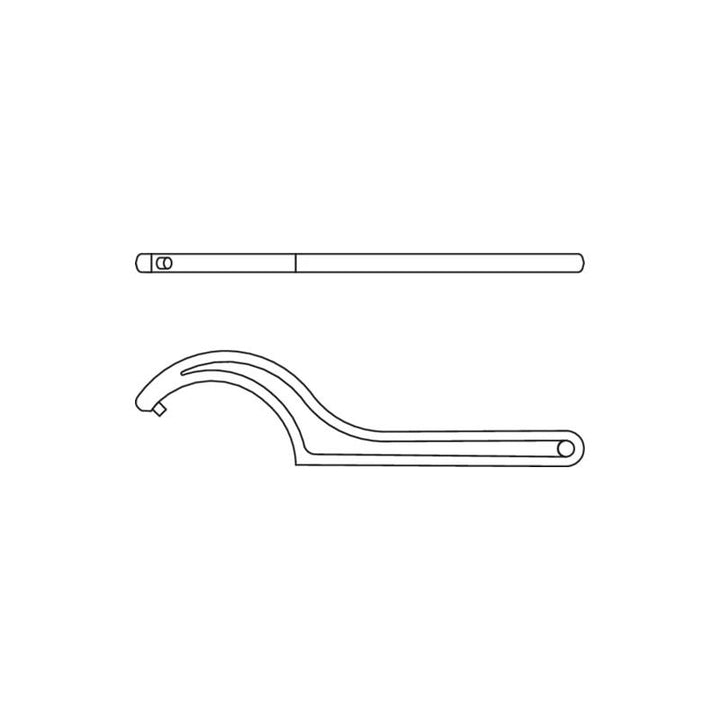 Gedore 6335850 Hook wrench with pin, 16-18 mm