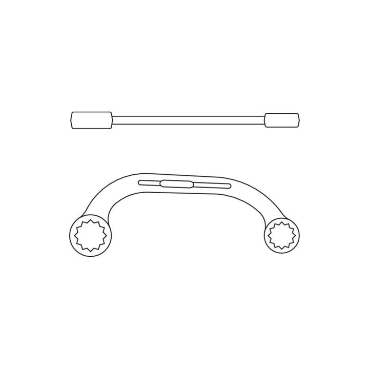 Gedore 6470550 Half-Moon Ring Spanner 19x22 mm