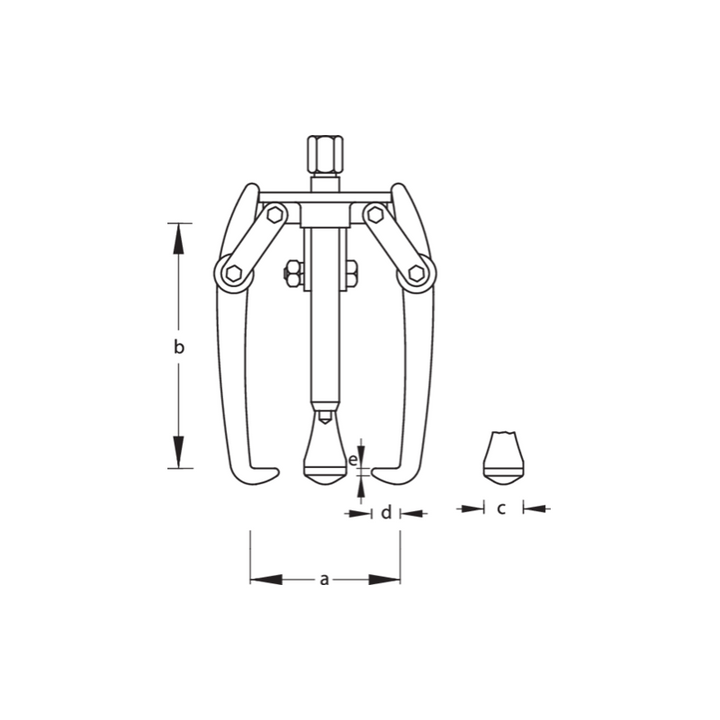 Gedore 8007080 Puller 2 Arm Pattern 300x300 mm