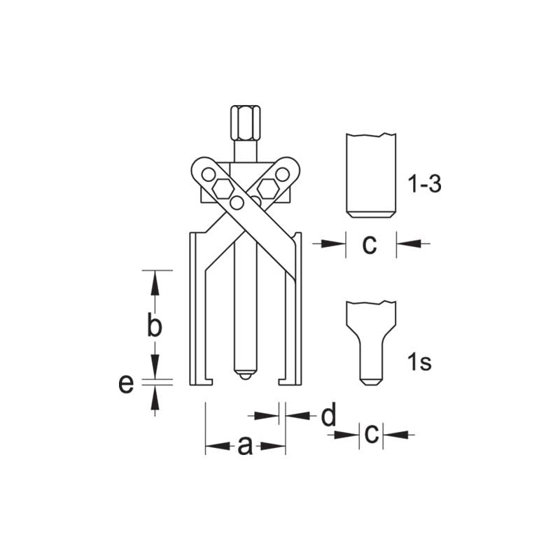 Gedore 8084740 1.23/3 Puller 120x150 mm