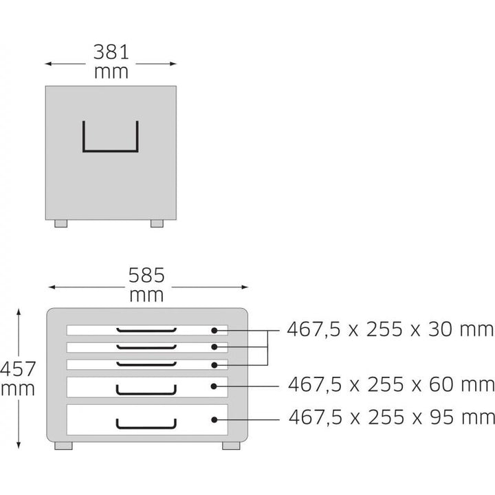 Stahlwille 81091301 13217 Tool Trolley, luminous yellow