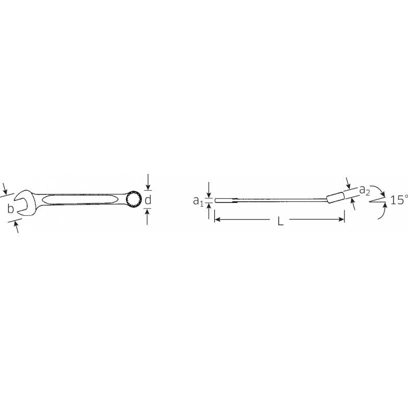 Stahlwille 40481414 13a Combination Spanner, 7/32 Inch