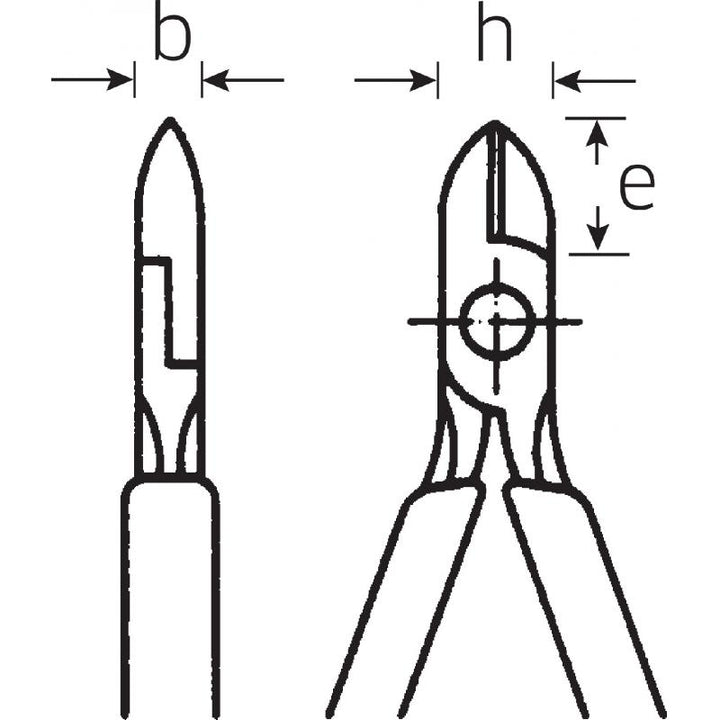 Stahlwille 66006180 6600 Side cutters, 180 mm, Handles dip-coated
