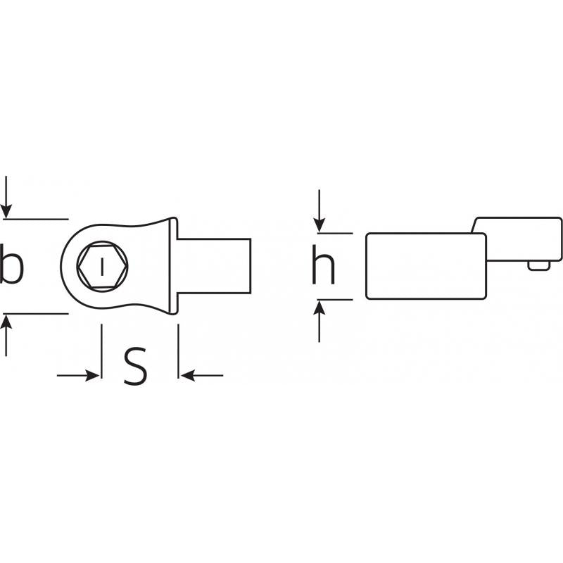 Stahlwille 58262610 736 10-1 1/4" Bit holder; for toolholder 9x12 mm