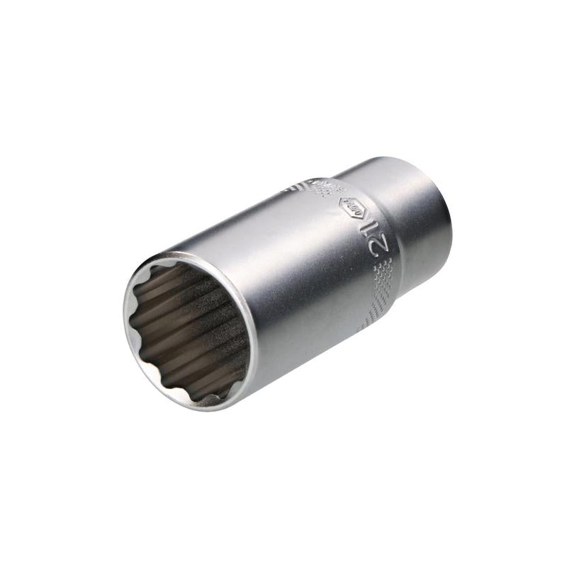 Wiha Tools 33764 12 Point - 3/8" Drive Deep Socket 21.0 mm