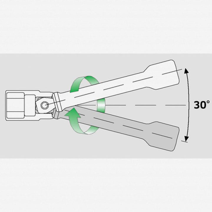 Stahlwille 12010007 427W Extension with wobble-drive, 3/8" - 76 mm