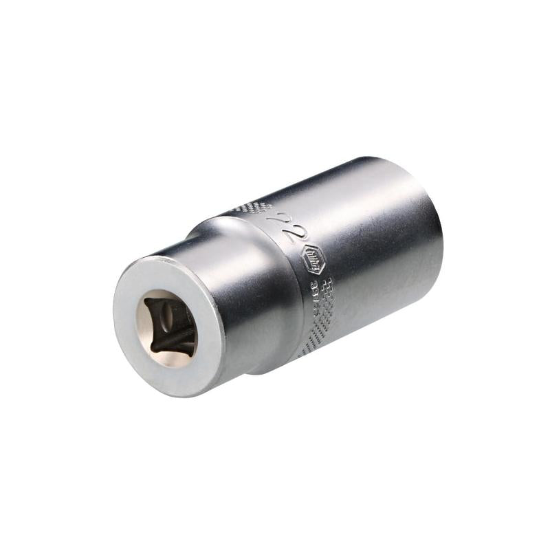 Wiha Tools 33765 12 Point - 3/8" Drive Deep Socket 22.0mm